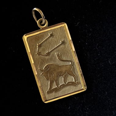 Ciondolo segni zodiacali dorato