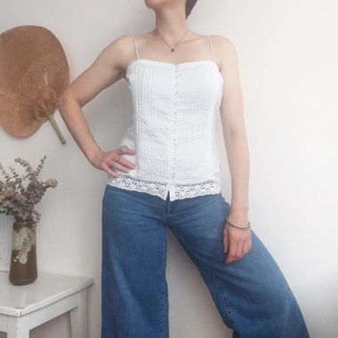 Cotton lace top