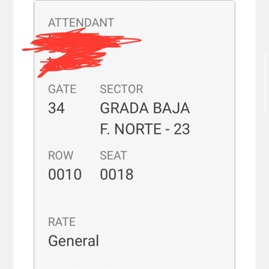 Ticket real madrid