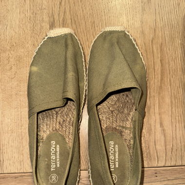 Espadrilles Khaki Grösse 38