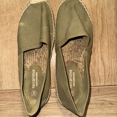 Espadrilles Khaki Grösse 38