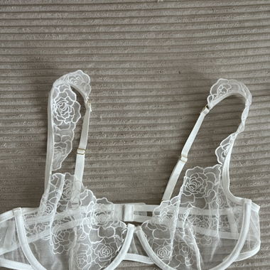 Dessous/Spitze/Weiss/Blume
