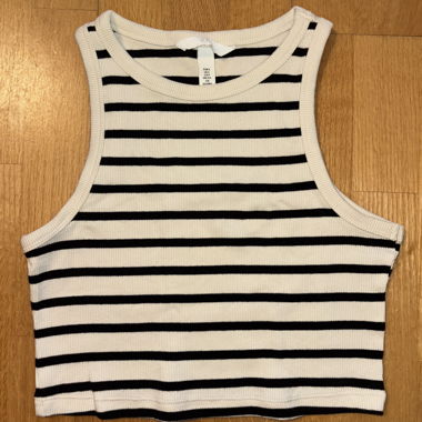 Crop-top rayé