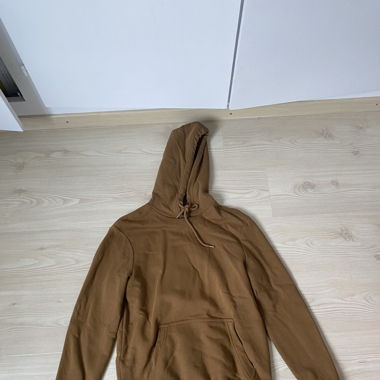 Pull à capuche brun 