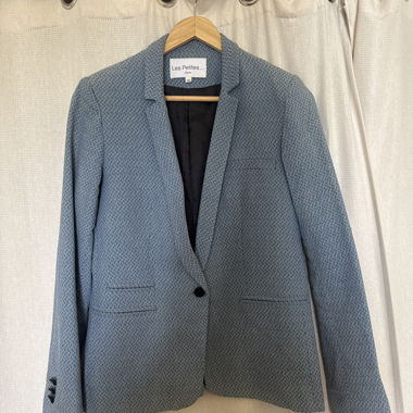 Textured Blue Blazer