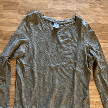 Pullover mit Blumenmuster khakifarben