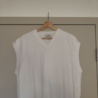 COS V neck sweat vest oversize (S)
