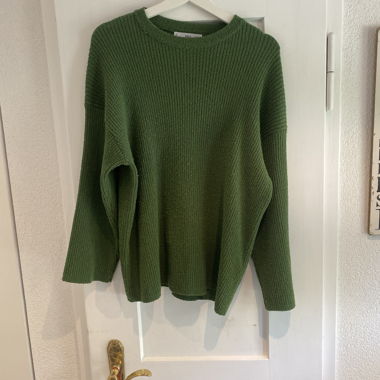 Maglione in maglia verde / set due pezzi gonna