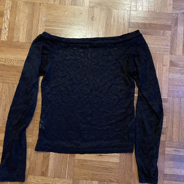 Top trasparente nero