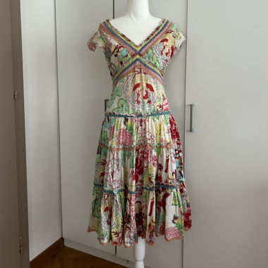 Vintage summer dress cotton size S 