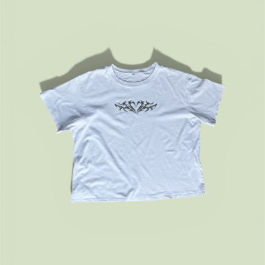T-shirt blanc avec impression