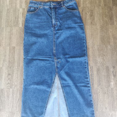 Gonna di jeans con spacco