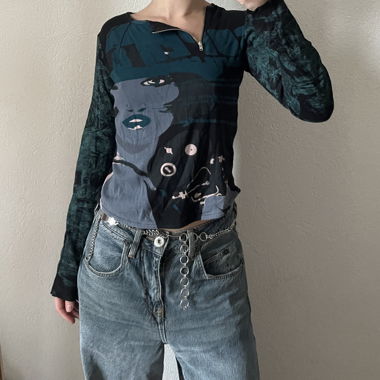 Custo Barcelona top with zips