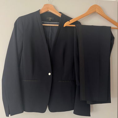 Elegant Blue Trouser Suit