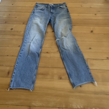 Jean bleu coupe droite