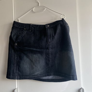 Black Denim Skirt