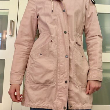 Q/S rosa Parka XS mit Teddyfutter