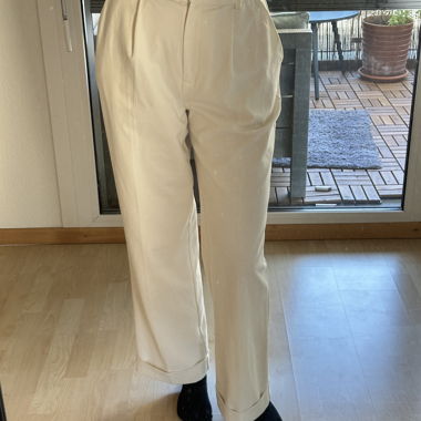 Cremefarbene Hose mathilde & sophie gøhler x na kd