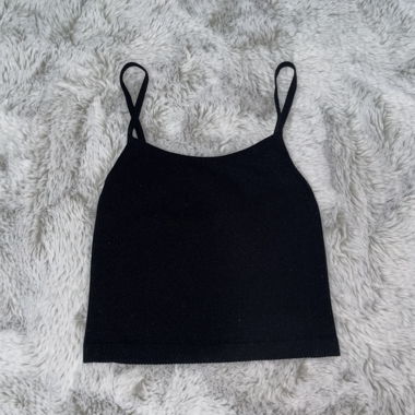 Crop Top - schwarz