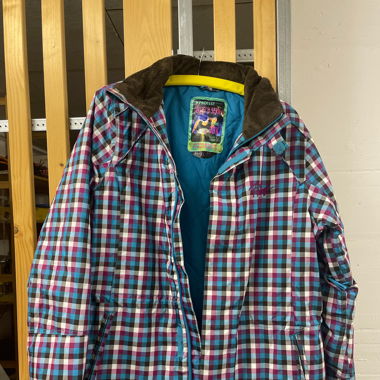 Karierte Ski Jacke
