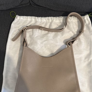 Longchamp Le Foulonné M leather shoulder bag