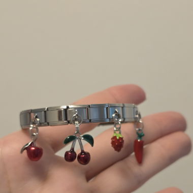 Y2K Charm Bracelet Silver :)