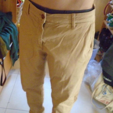 Beige chinos trousers