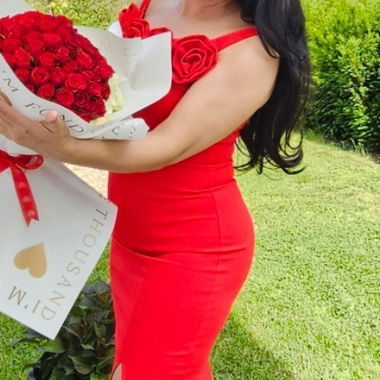 Wunderschönes Rotes Kleid sommerlich,festlich
