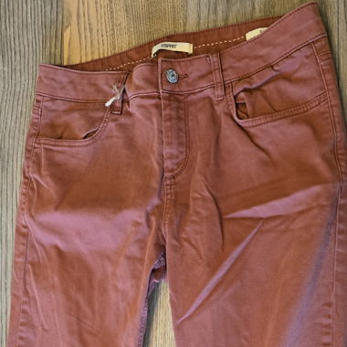 Pantalone 3/4 slim Esprit colore mattone, taglia 30