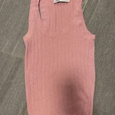 Haut tricot rose Zara