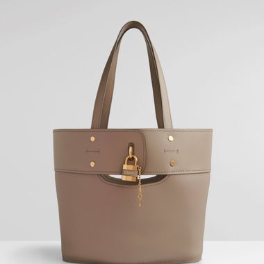 Chloé Tasche „Aby“ Leder beige