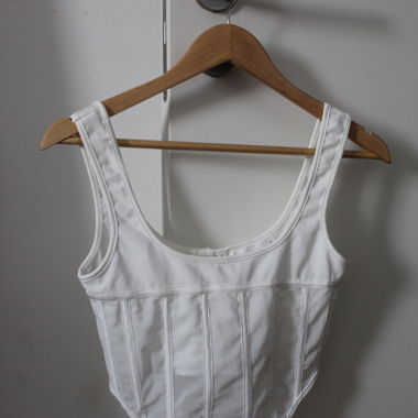 White Going out top