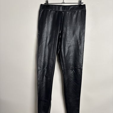 Leggings en simili cuir noir
