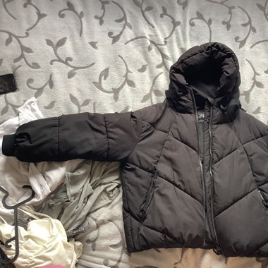 black warm jacket