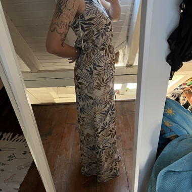 Robe longue imprimée