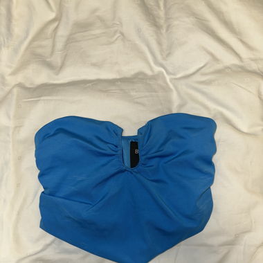 Blue tube top