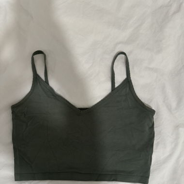 Cropped Top Dark Green