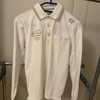 iDO Long Sleeve Polo White