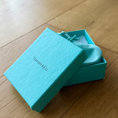 Tiffany & Co. Silberkette Doppelherz Anhänger