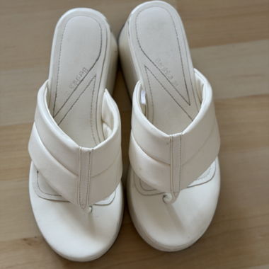Sandali platform bianchi