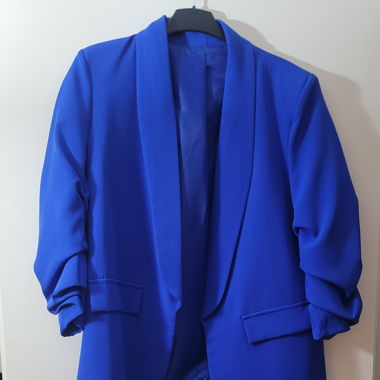 Blazer donna blu cobalto
