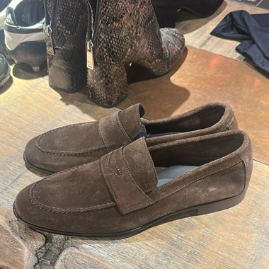 Brown Suede Moccasins Size 40