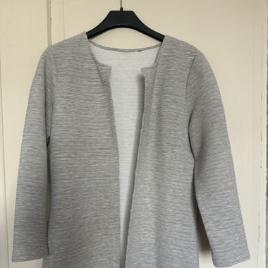 Mantel grau Baumwolle 