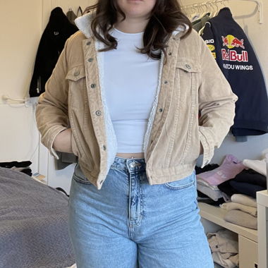 Beige corduroy jacket 