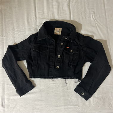 Veste en jeans crop top