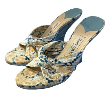 Jimmy Choo Turquoise Blue Mules