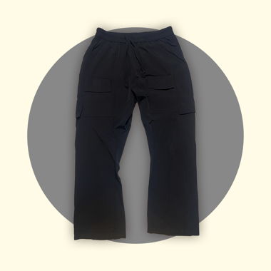 JADED LONDON Straight Leg Cargo Pants In Black