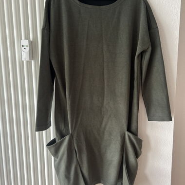 Olive Long Sleeve slouchy Dress