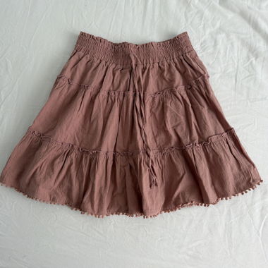 Pink Skirt with Ruffles