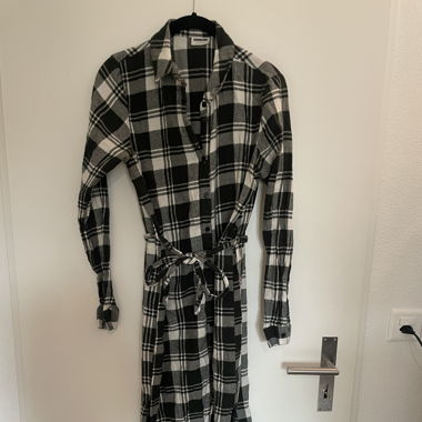 Noisy may green plaid dress
